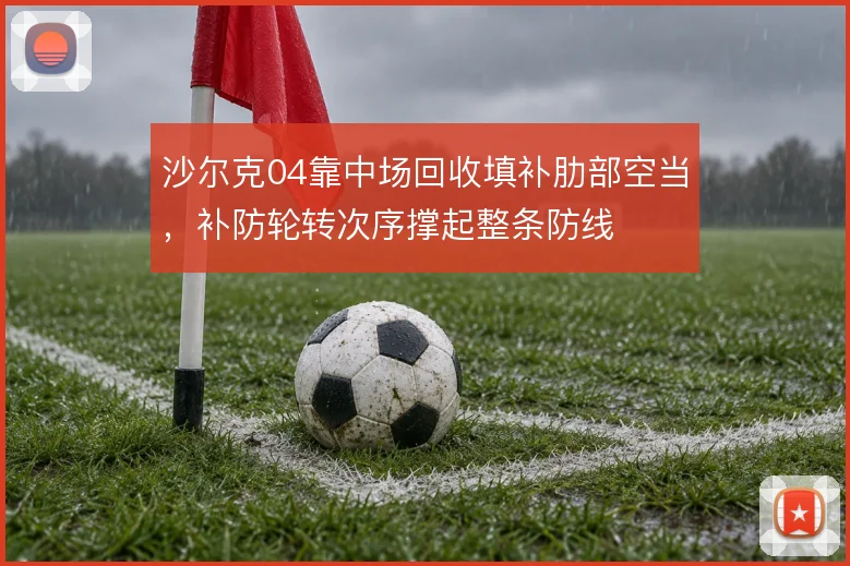 沙尔克04靠中场回收填补肋部空当,补防轮转次序撑起整条防线